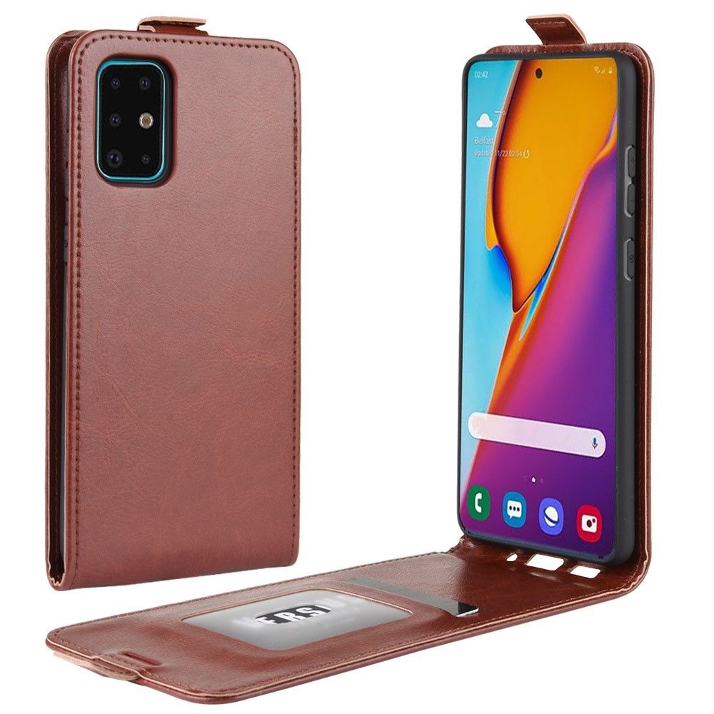 marque generique - Coque en TPU surface de cheval fou flip vertical marron pour votre Samsung Galaxy S11 6.7 pouces - Coque, étui smartphone