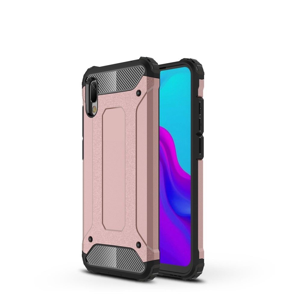 marque generique - Coque en TPU armure de protection hybride or rose pour votre Huawei Y6 Pro (2019) - Coque, étui smartphone