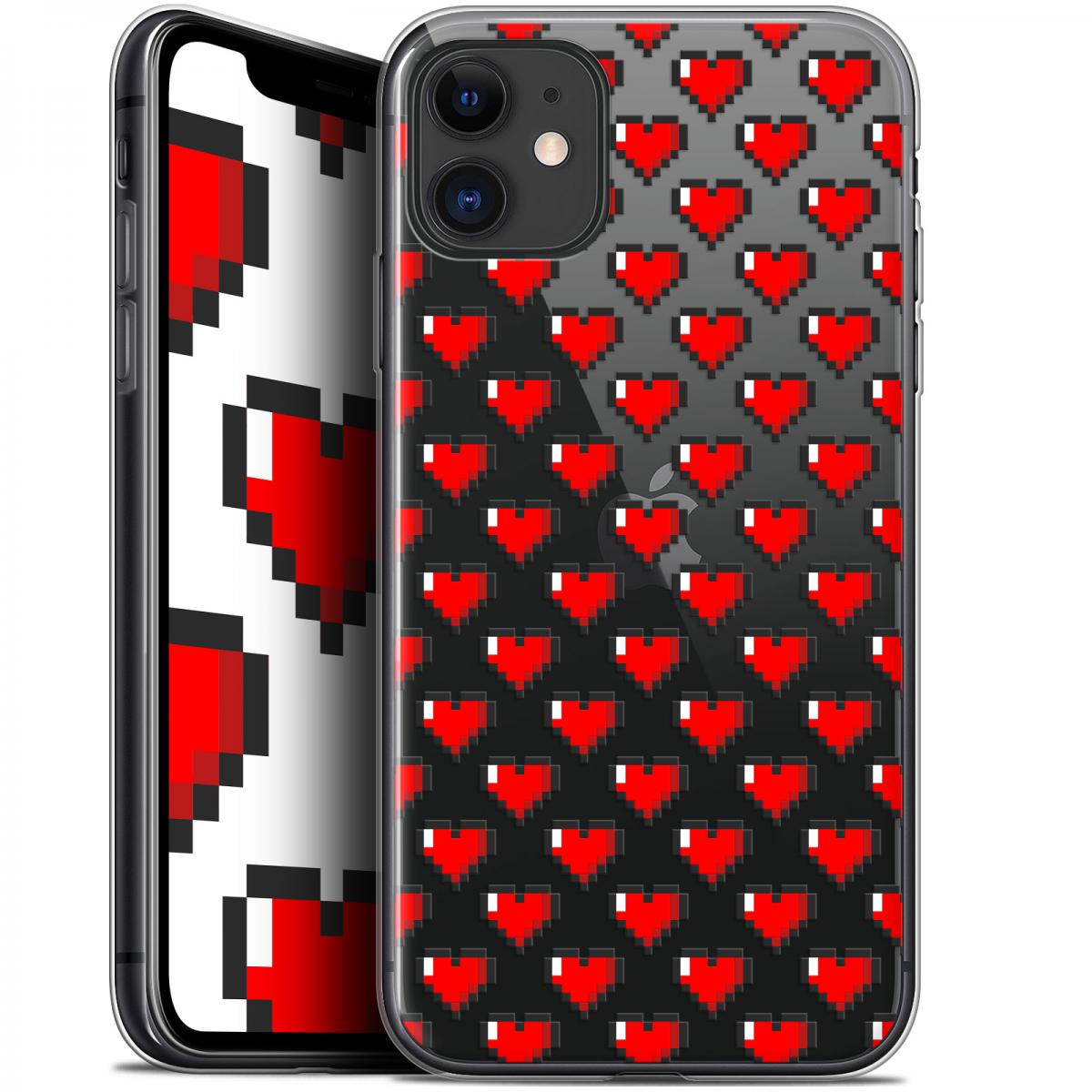 Caseink - Coque Pour Apple iPhone 11 (6.1 ) [Gel HD Collection Love Saint Valentin Design Pixel Art - Souple - Ultra Fin - Imprimé en France] - Coque, étui smartphone