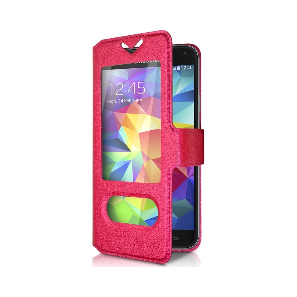 Karylax - Housse Etui S-View Universel S Couleur Rose pour Danew Konnect 402 - Autres accessoires smartphone