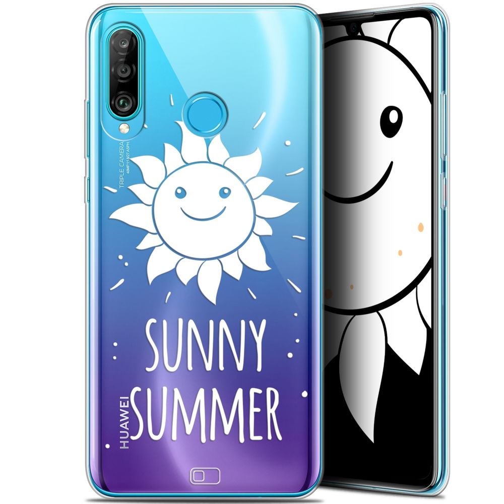 Caseink - Coque Pour Huawei P30 Lite (6.2 ) [Gel HD Collection Summer Design Sunny Summer - Souple - Ultra Fin - Imprimé en France] - Coque, étui smartphone