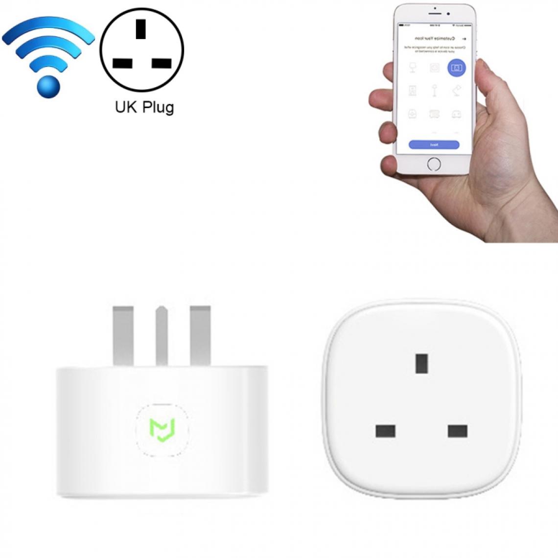 Wewoo - Prise Connectée blanc Meross MSS210 télécommande WiFi Smart Power Socket Fonctionne avec Amazon Alexa & Assistant Google, AC 100-240V, UK - Box domotique et passerelle