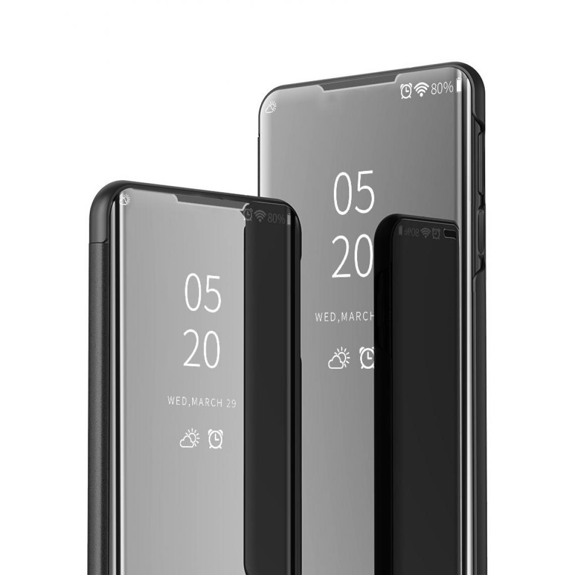 Shot - Coque Clapet Miroir pour "SAMSUNG Galaxy S20" Protection Clear View Maquillage (NOIR) - Coque, étui smartphone