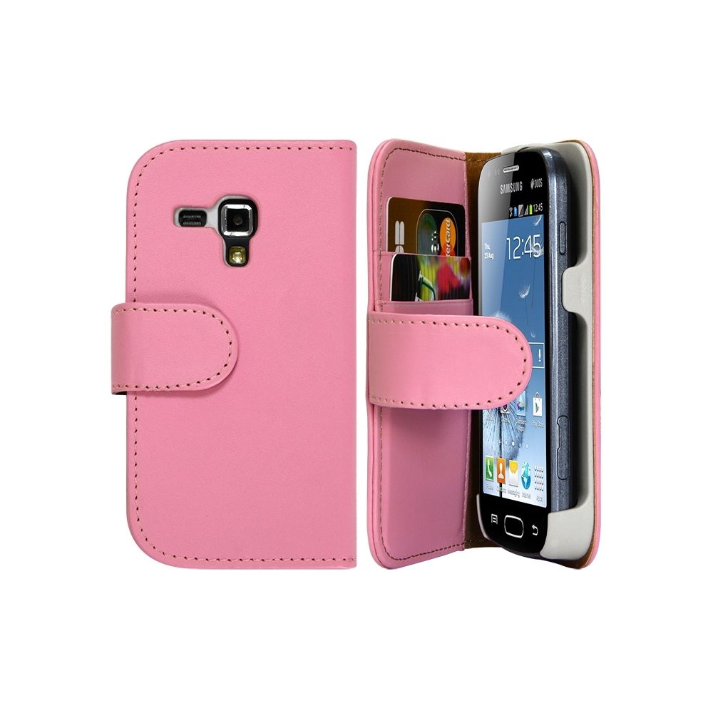 Karylax - Housse Coque Etui Portefeuille pour Samsung Galaxy Trend Couleur Rose - Autres accessoires smartphone