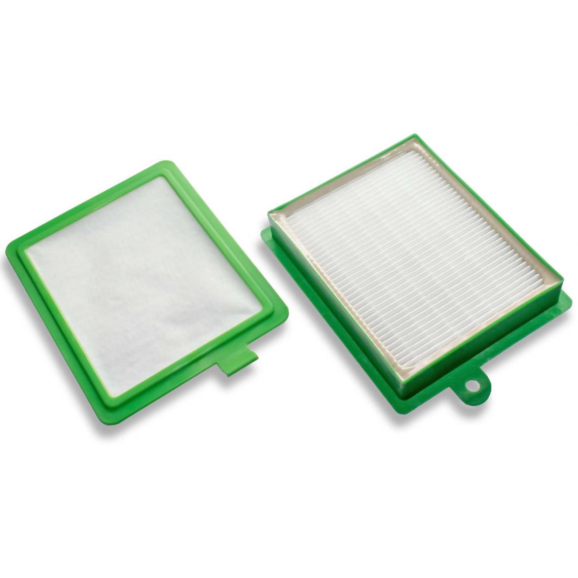 Vhbw - vhbw Lot de filtres compatible avec AEG/Electrolux Ultra Silencer AUS 4030...4045 aspirateur - 2x Filtres de rechange (filtre HEPA, microfiltre) - Accessoire entretien des sols