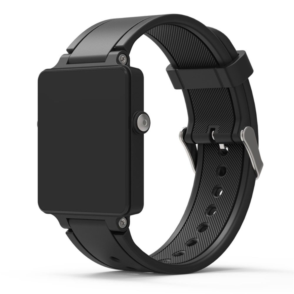 marque generique - Bracelet en silicone noir pour votre Garmin Vivoactive Acetate - Accessoires bracelet connecté