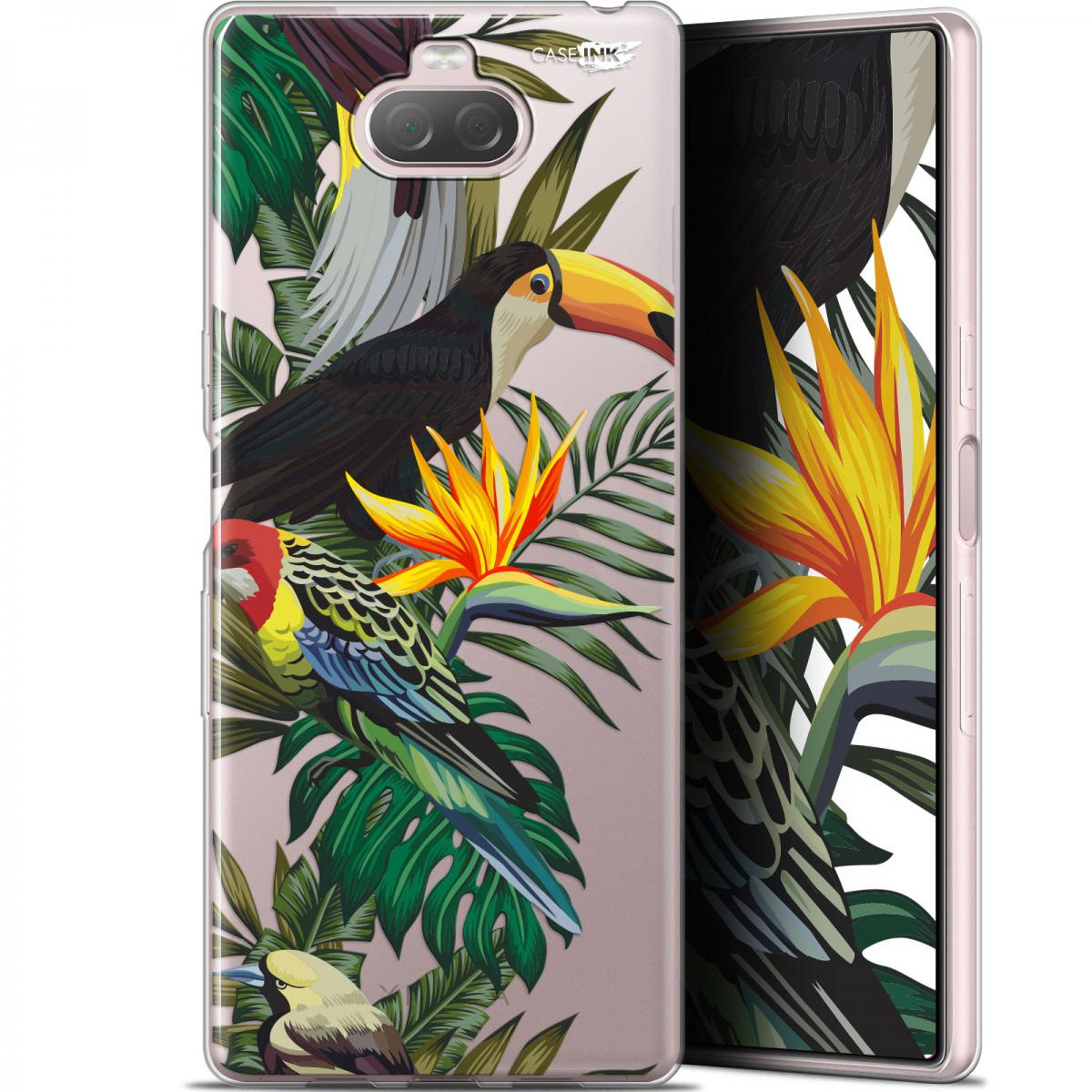 Caseink - Coque arrière Sony Xperia 10 Plus (6.5 ) Gel HD [ Nouvelle Collection - Souple - Antichoc - Imprimé en France] Toucan Tropical - Coque, étui smartphone