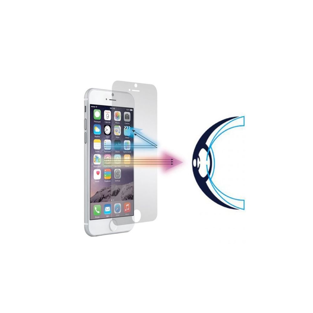 Evetane - Vitre iPhone 6 Plus / 6S Plus transparente Vitre verre trempé anti lumiere bleue - Protection écran smartphone