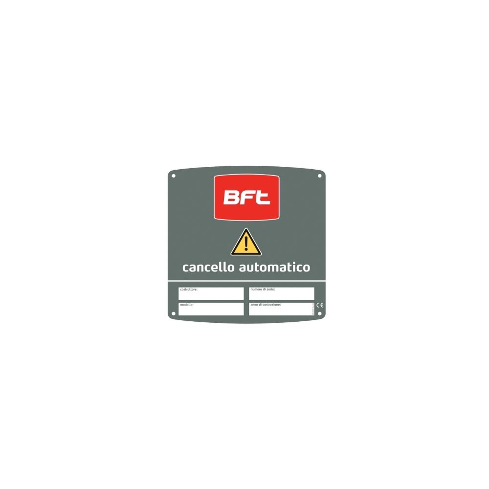 Bft - bft plaque portail cms d831081 - Motorisation de portail