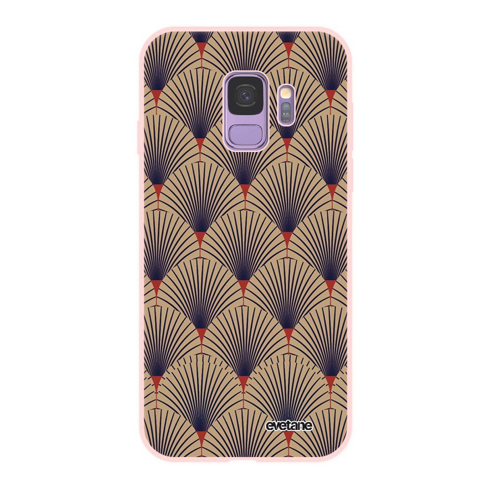 Evetane - Coque Samsung Galaxy S9 Silicone Liquide Douce rose Art déco motifs Ecriture Tendance et Design Evetane - Coque, étui smartphone