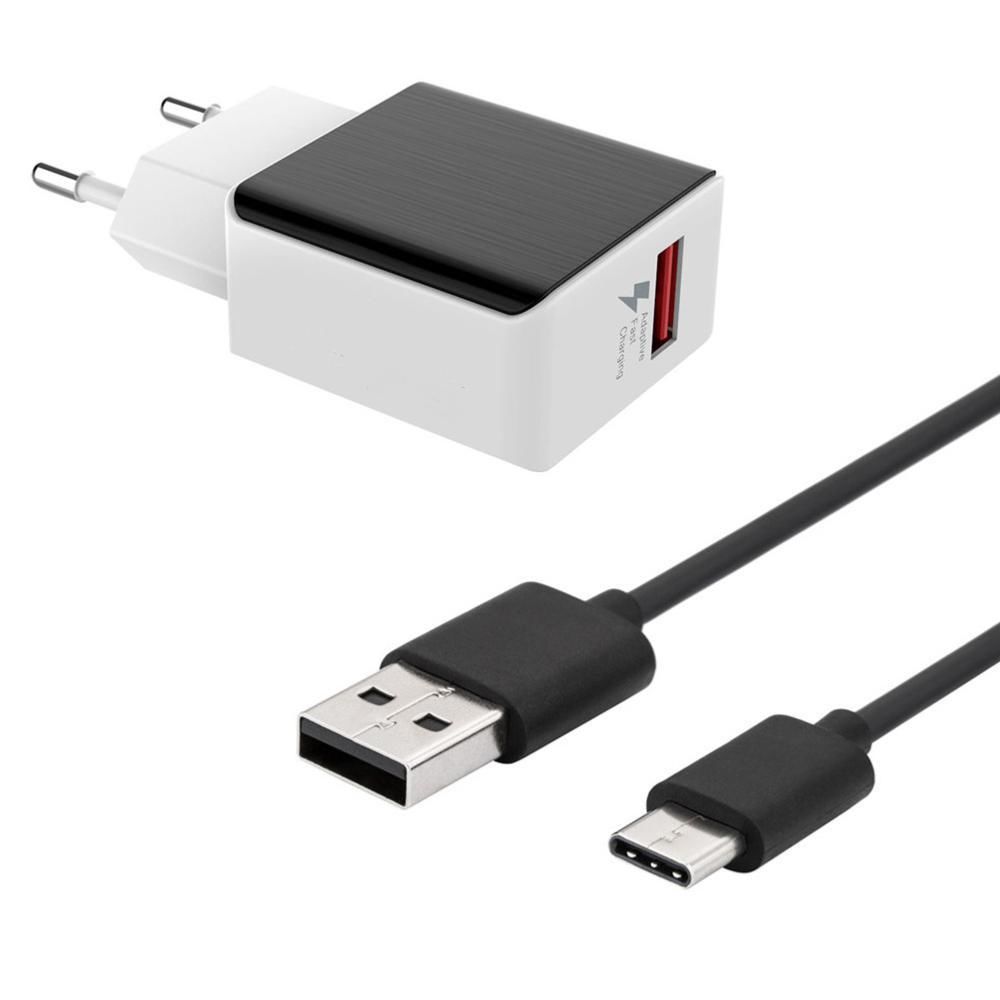 Inexstart - Chargeur Secteur Rapide Noir et Blanc USB Type C pour Sony Xperia XZ1 - Autres accessoires smartphone