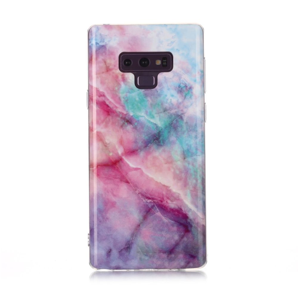 Wewoo - Coque Souple Pour Galaxy Note 9 Motif de dessin coloré Fabrication IMD Étui TPU ciel rose - Coque, étui smartphone