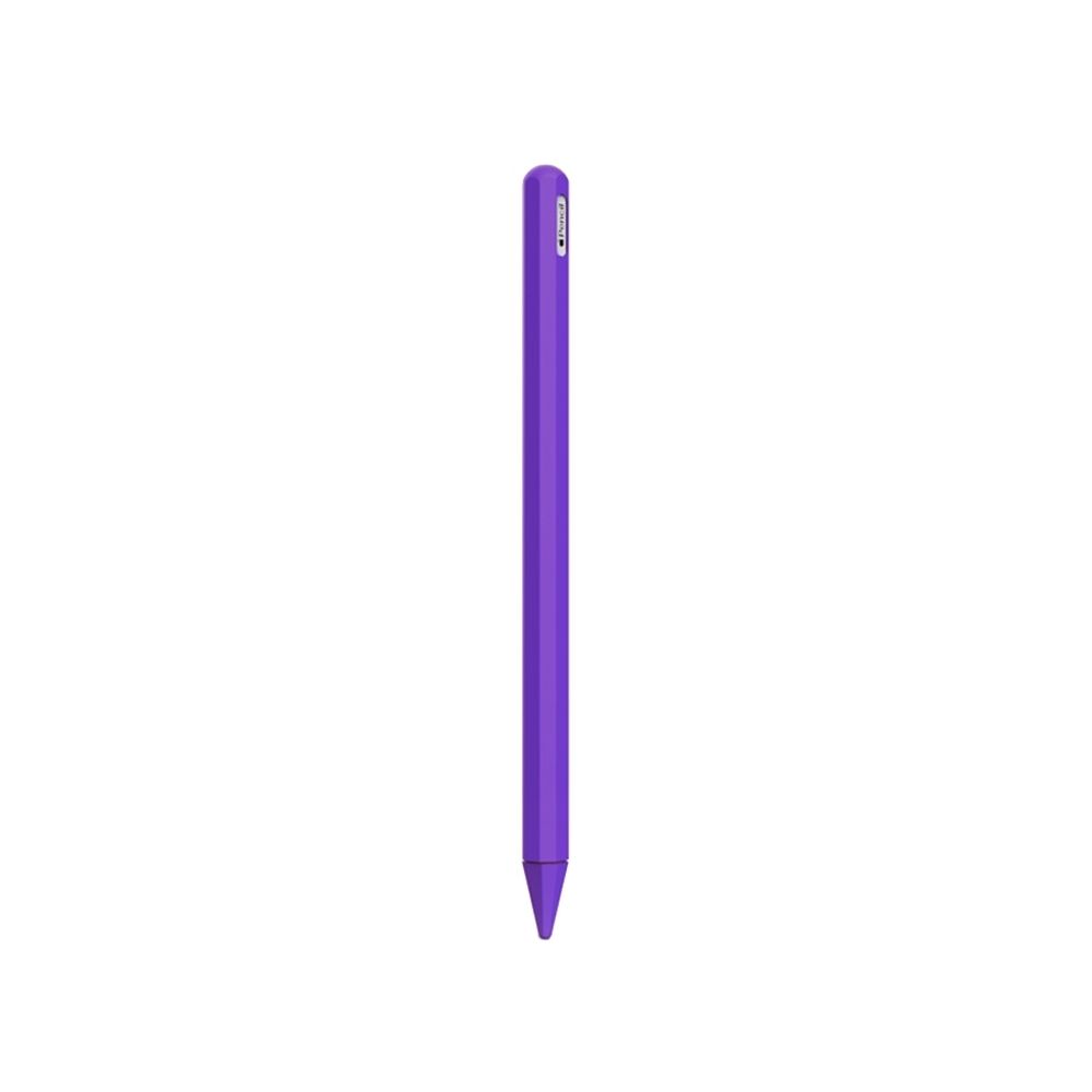 Wewoo - Stylus Pen Etui de protection en gel de silice pour Apple Pencil 2 Violet - Autres accessoires smartphone
