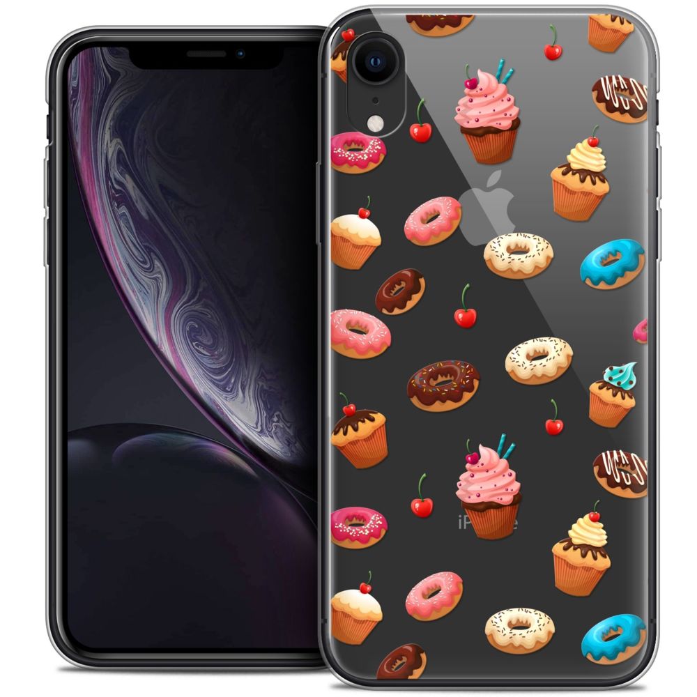 Caseink - Coque Housse Etui Apple iPhone Xr (6.1 ) [Crystal Gel HD Collection Foodie Design Donuts - Souple - Ultra Fin - Imprimé en France] - Coque, étui smartphone