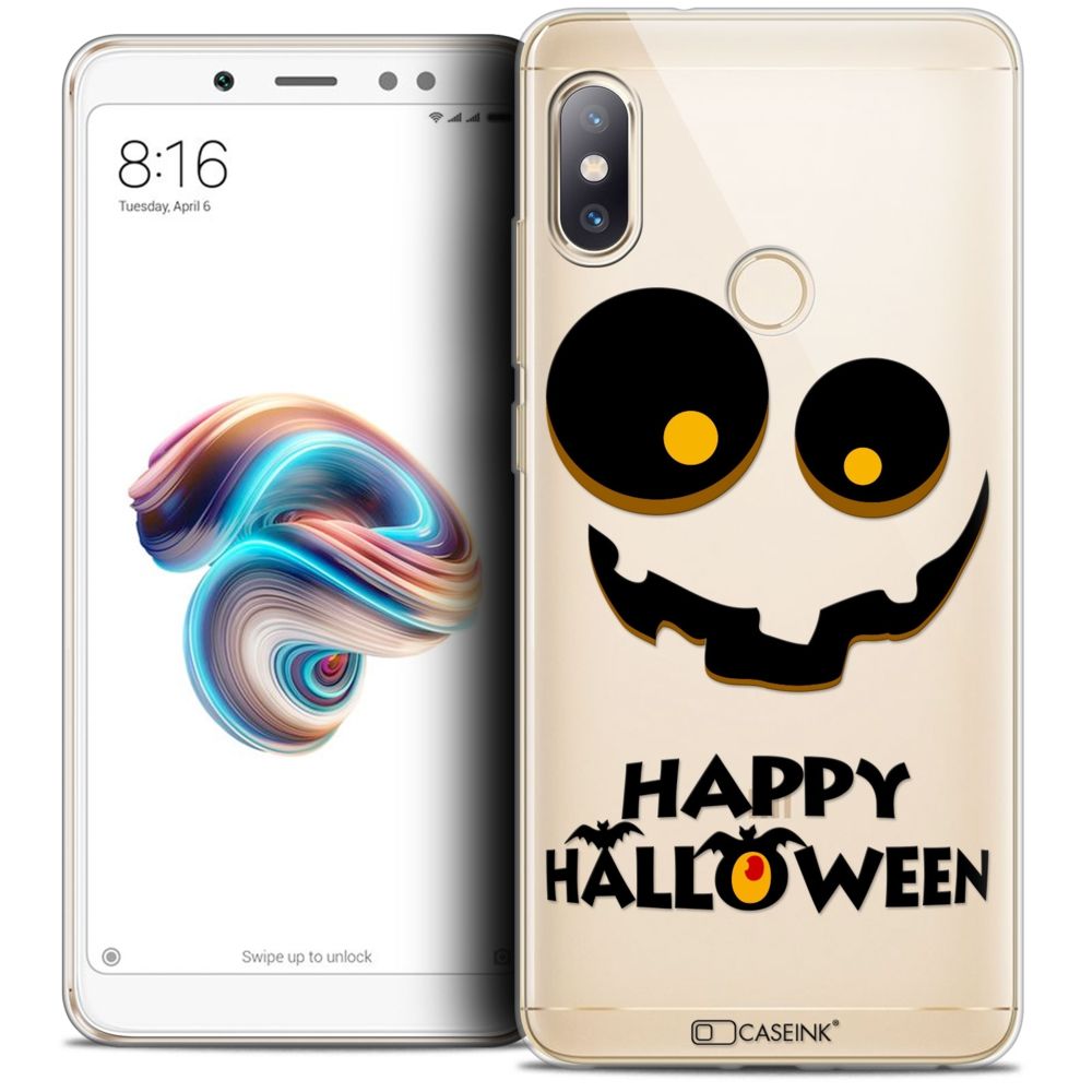Caseink - Coque Housse Etui Xiaomi Redmi Note 5 (5.99 ) [Crystal Gel HD Collection Halloween Design Happy - Souple - Ultra Fin - Imprimé en France] - Coque, étui smartphone