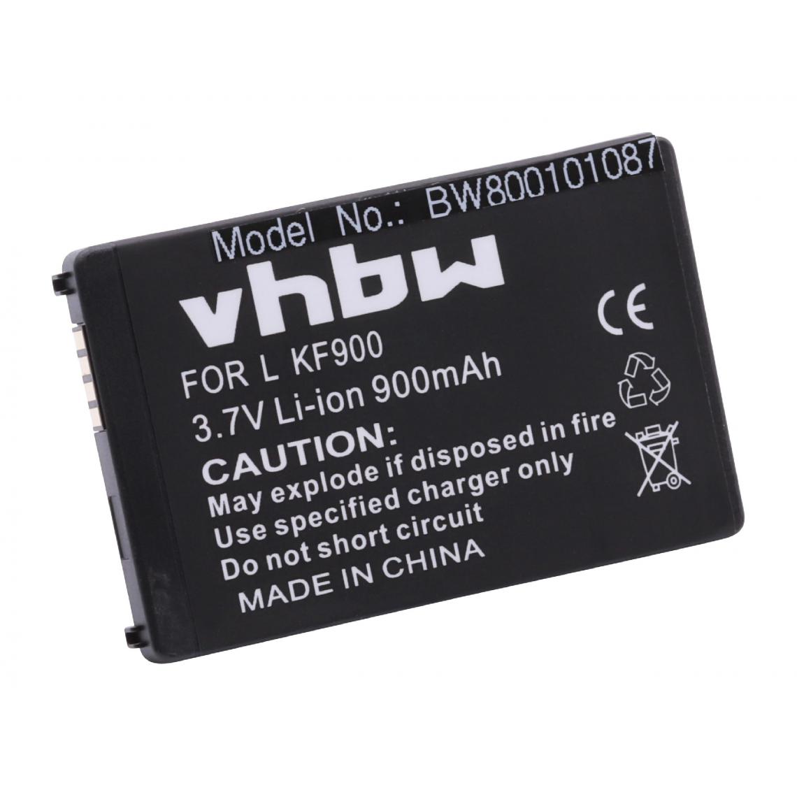 Vhbw - vhbw Batterie remplacement pour LG IP-340N pour smartphone (900mAh, 3,7V, Li-ion) - Batterie téléphone