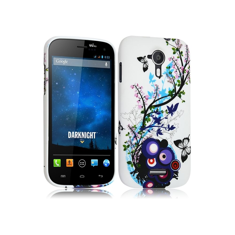 Karylax - Housse Coque Semi Rigide pour Wiko Darknight avec Motif HF01 + Film de Protection - Autres accessoires smartphone