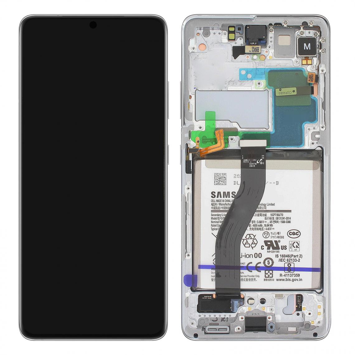 Samsung - Cache Batterie D'origine Samsung Galaxy A52 et A52 5G Pièce de Remplacement Bleu - Autres accessoires smartphone