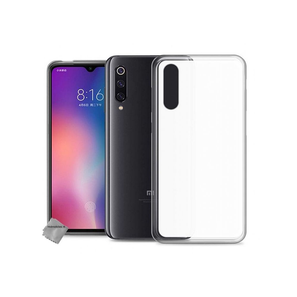 Htdmobiles - Housse etui coque pochette silicone gel fine pour Xiaomi Mi 9 + film ecran - BLANC TRANSPARENT - Autres accessoires smartphone