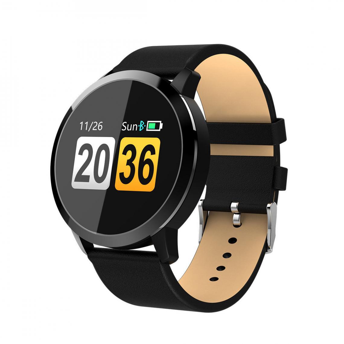 Chronotech Montres - Chronus Smart Watch, Fitness Tracker with Blood Oxygen, Blood Pressure, Heart Rate Monitor, Smart Bracelet Compatible(black) - Montre connectée