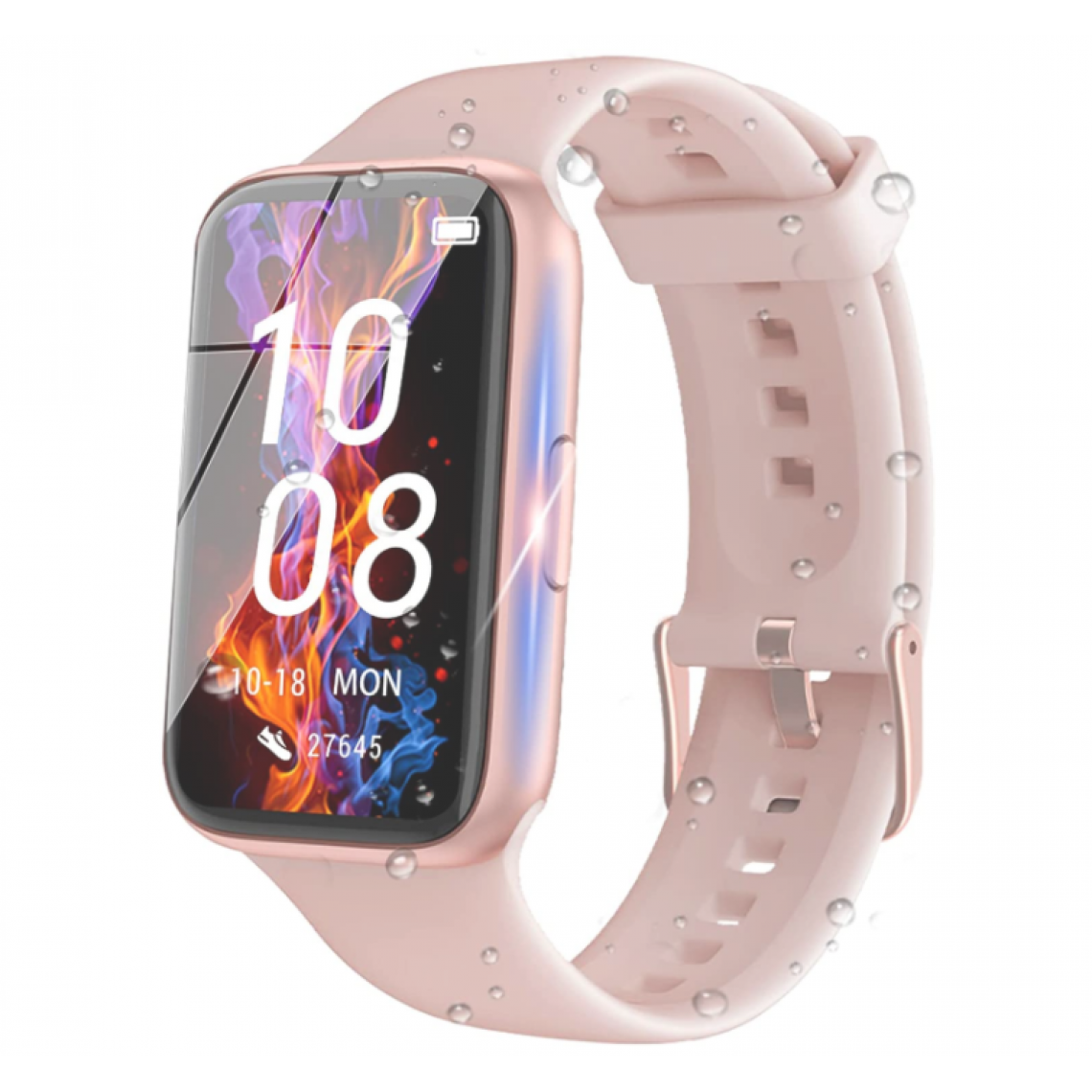 Chronotech Montres - Chronus Smart Watch,1.47" HD Full Touch Screen Smartwatch for Android and iOS Phones GADIXY Fitness Tracker with Sleep & Heart Rate & Blood Oxygen Monitor (Pink) - Montre connectée
