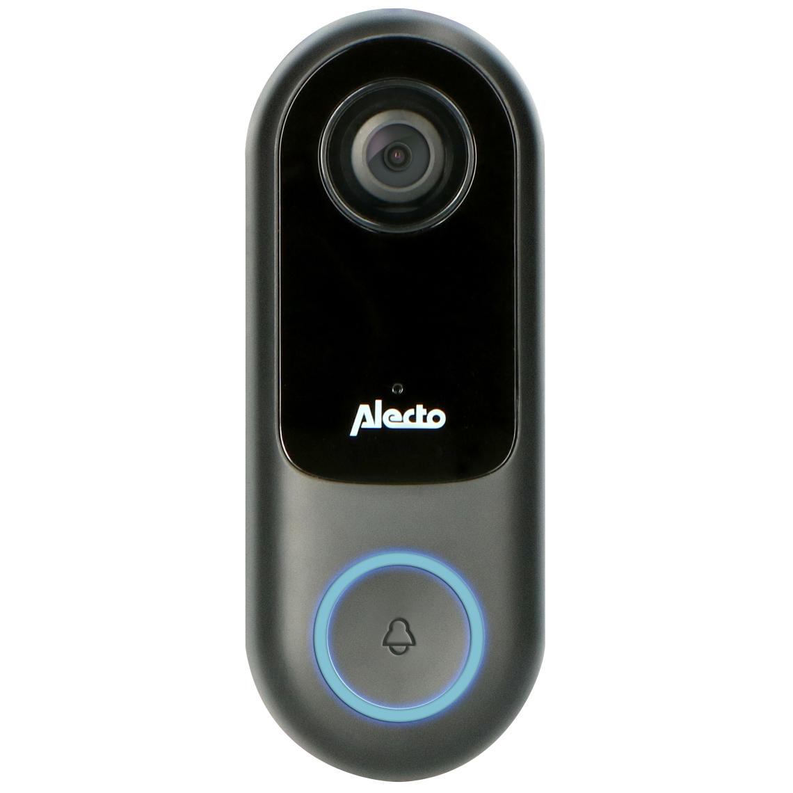 Alecto - Sonnette de porte intelligente avec caméra SMART-RING20 Noir - Sonnette et visiophone connecté