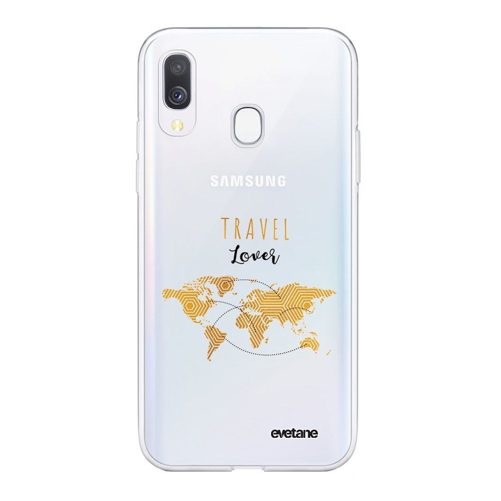 Evetane - Coque Samsung Galaxy A40 360 intégrale transparente Travel Lover Ecriture Tendance Design Evetane. - Coque, étui smartphone