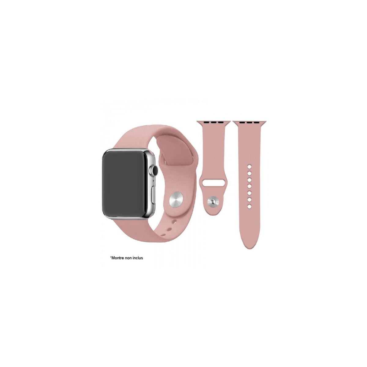 Ibroz - Ibroz Bracelet Apple Watch SoftTouch 44mm rose - Accessoires Apple Watch