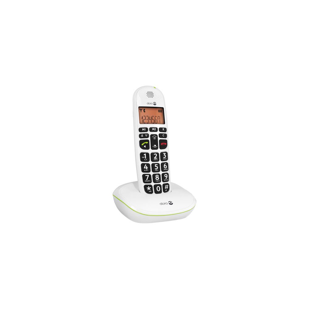 Doro - Pack duo téléphone sans fil Doro PhoneEasy 100w blanc - Téléphone fixe sans fil