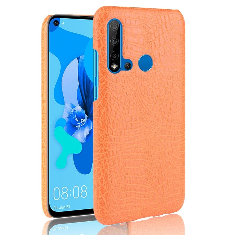 Wewoo - Coque PC + PU antichoc en texture de crocodile pour Huawei P20 lite 2019 / Huawei nova 5i Orange - Coque, étui smartphone