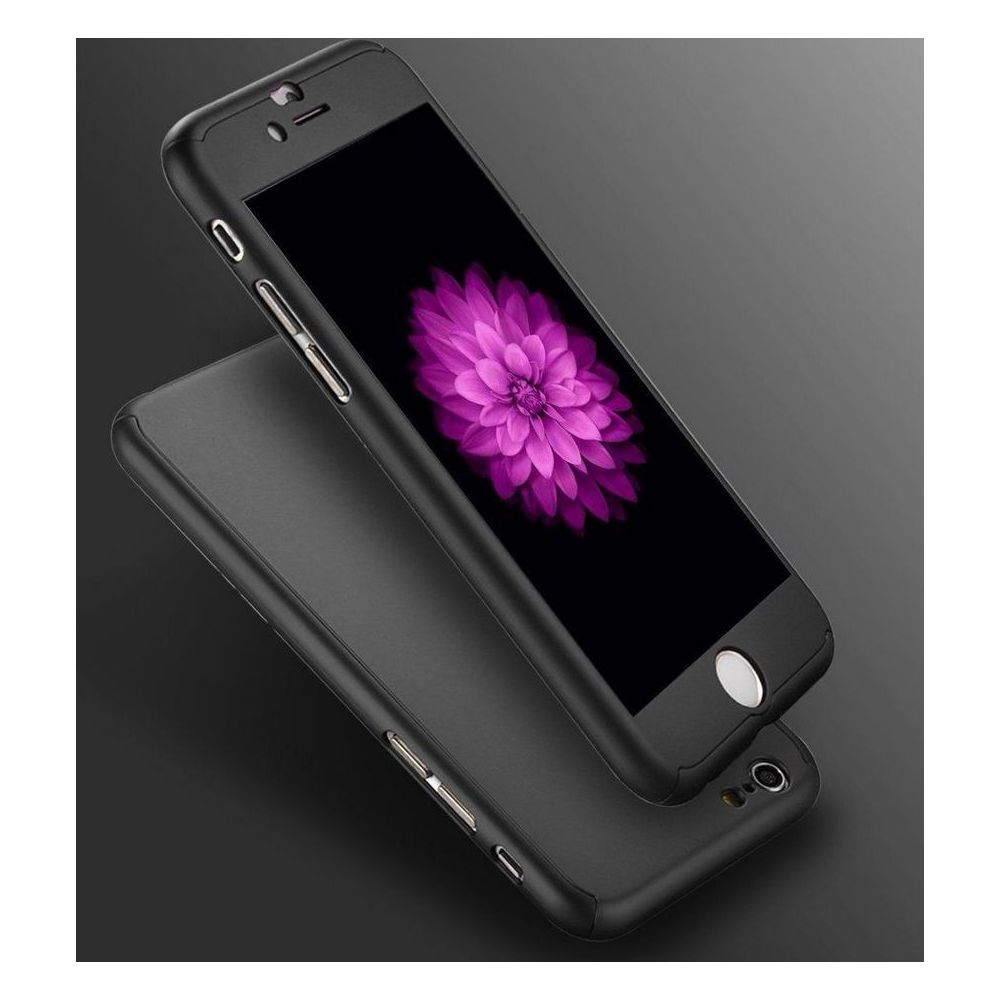 Phonillico - Coque 360 Noir + Verre Trempé pour Apple iPhone 5 / 5S - Coque, étui smartphone