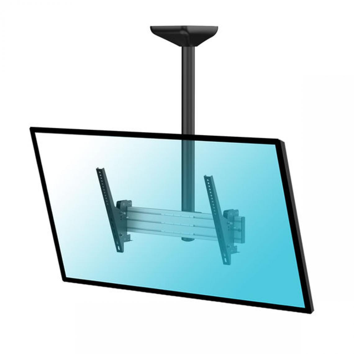 Kimex - Support plafond inclinable pour 1 écran TV 43''-55'' Hauteur 100 cm - Support mural