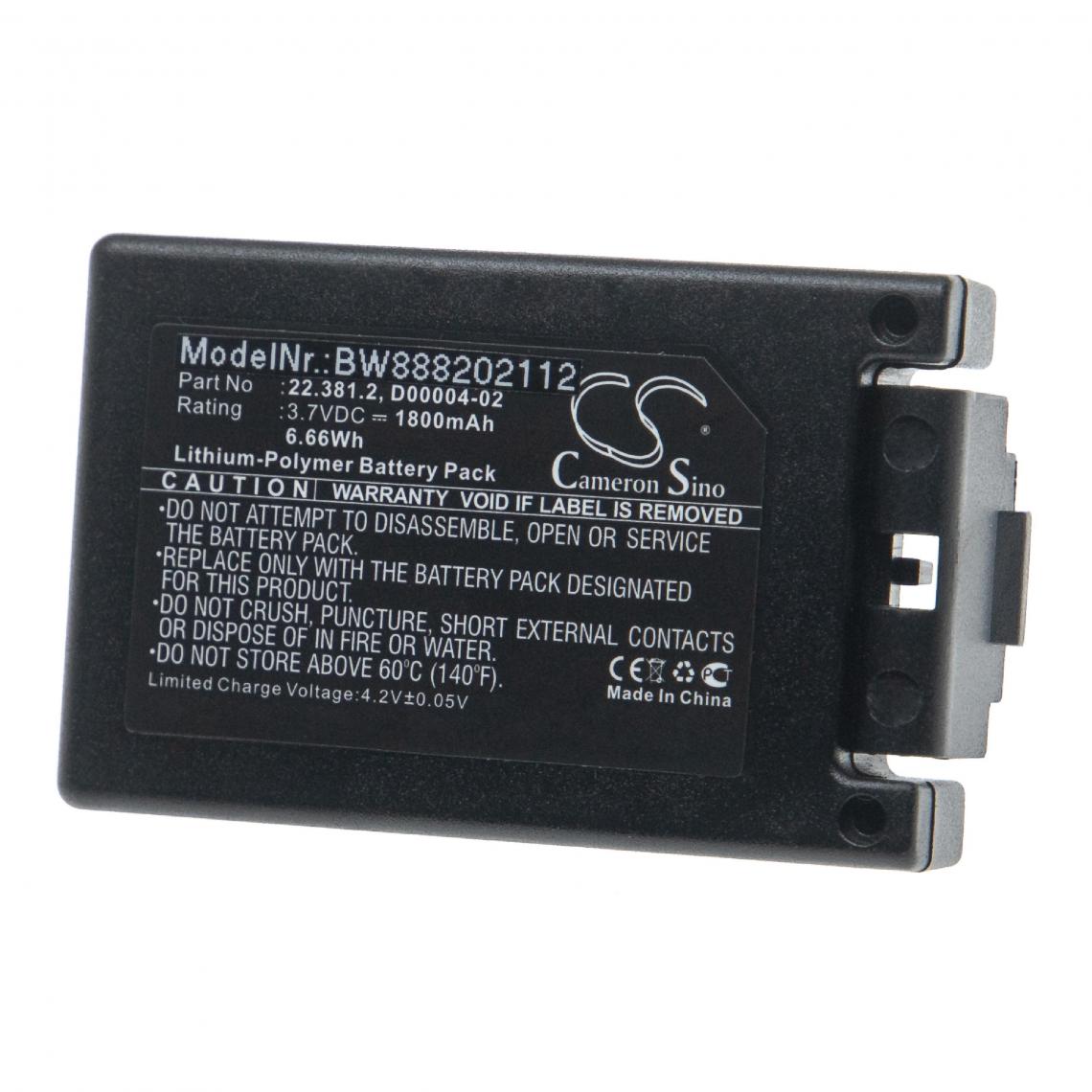 Vhbw - vhbw Batterie compatible avec Teleradio PN-T19, TG-T11 télécommande industrielle (1800mAh, 3,7V, Li-polymère) - Autre appareil de mesure