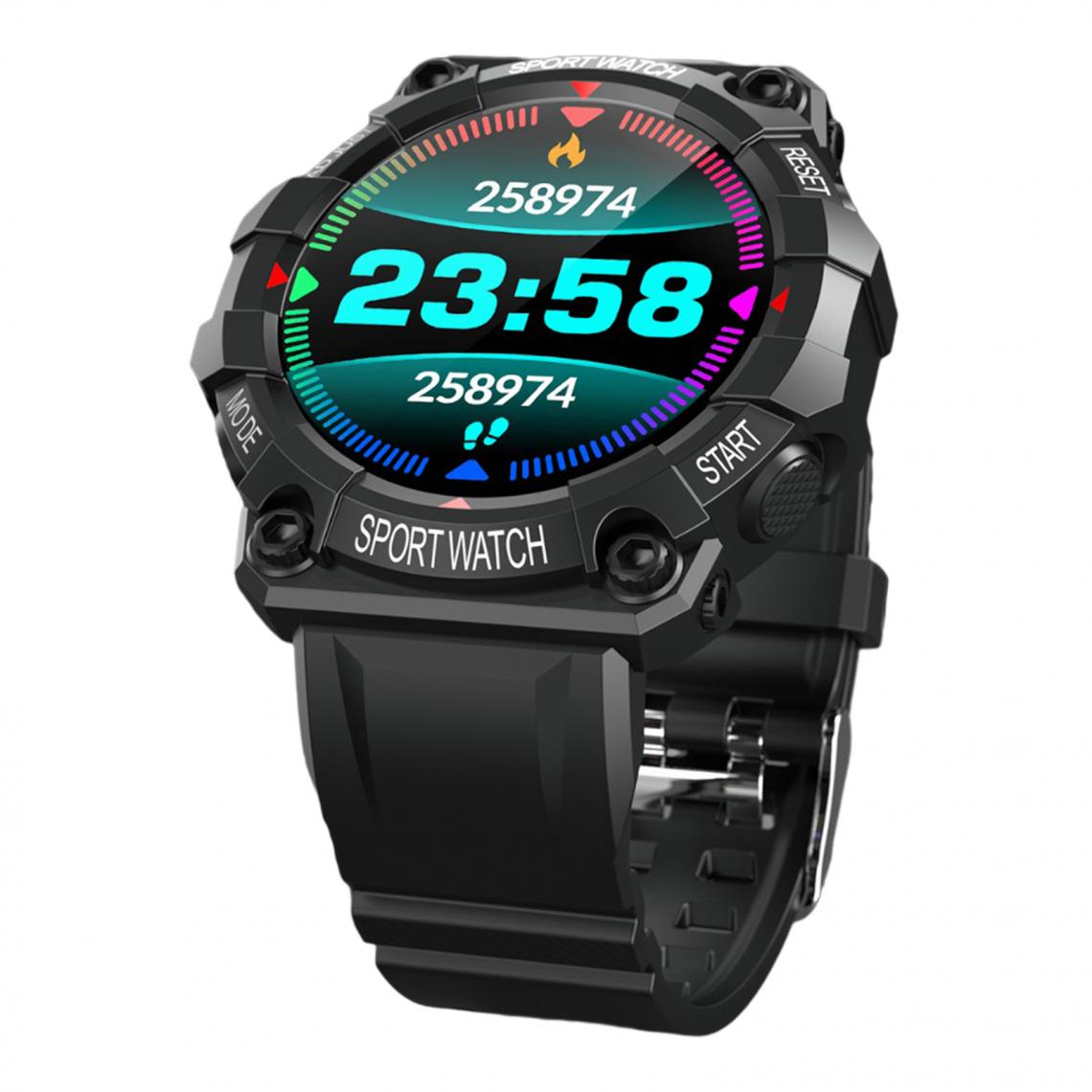 marque generique - 33mm Sports Full Touch Smart Watch élégant Smartwatch étanche Rouge - Montre connectée