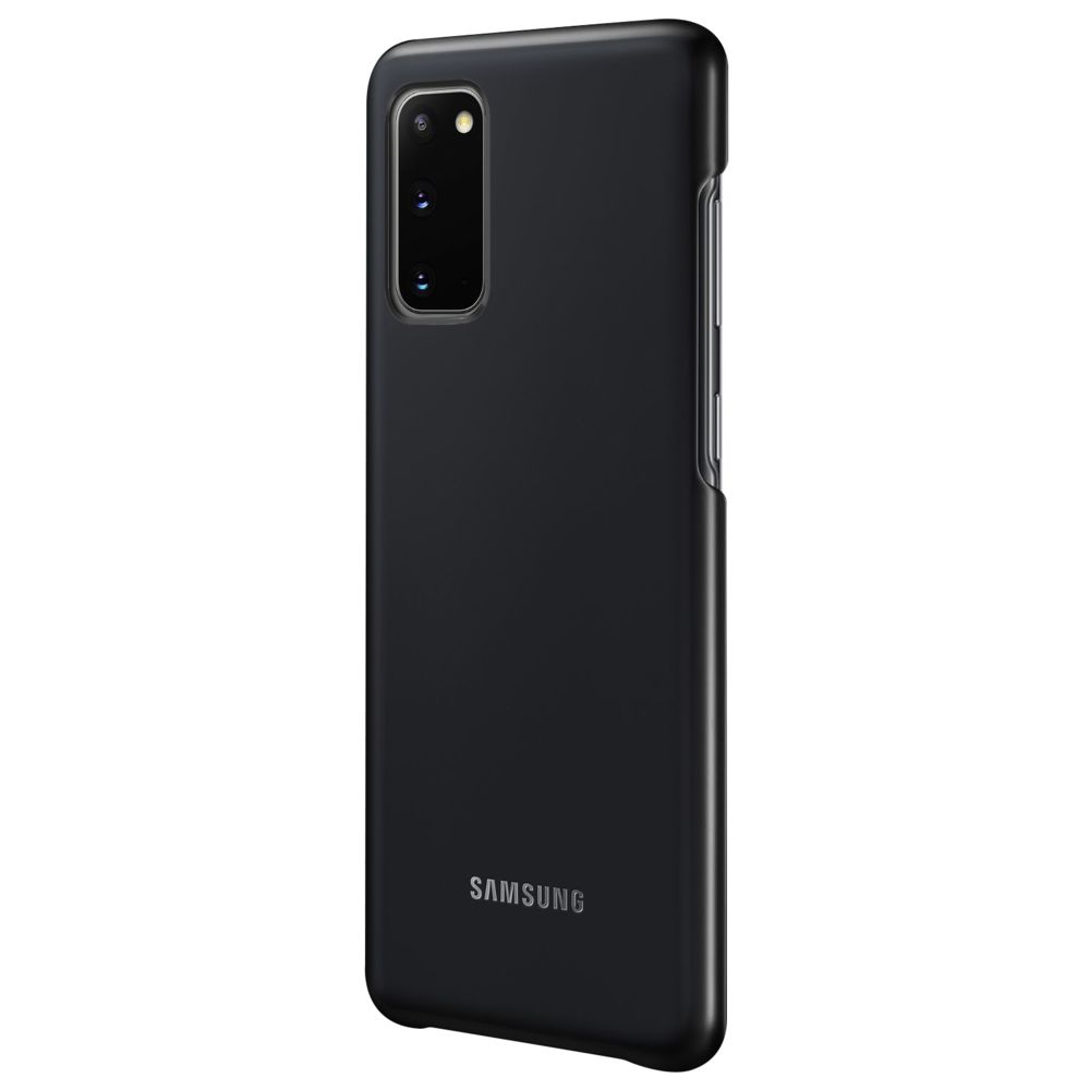 Samsung - Coque Galaxy S20 Rigide LED Intelligente Compatible QI Original Noir - Coque, étui smartphone