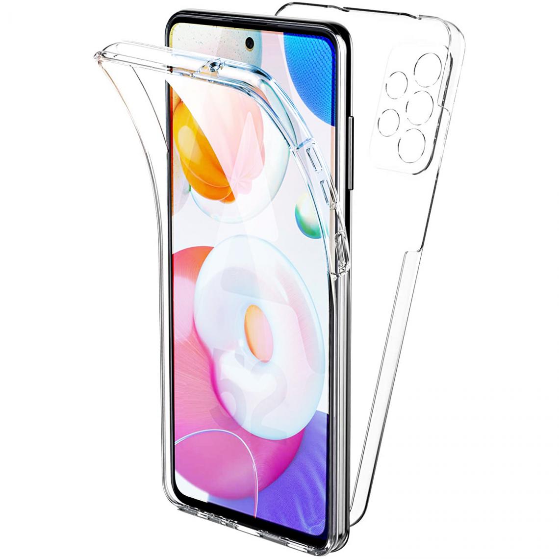 Xeptio - Coque 360 degrés Samsung Galaxy A52 4G / A52 5G Protection intégrale arrière PC Case et Avant TPU Transparente - Accessoires Pochette Case - Coque, étui smartphone