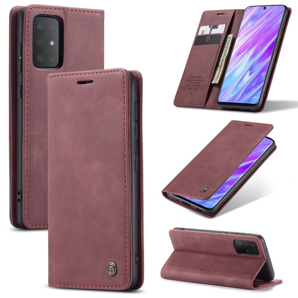 Caseme - Etui en PU flip auto-absorbé rouge pour votre Samsung Galaxy S20/S11e - Coque, étui smartphone
