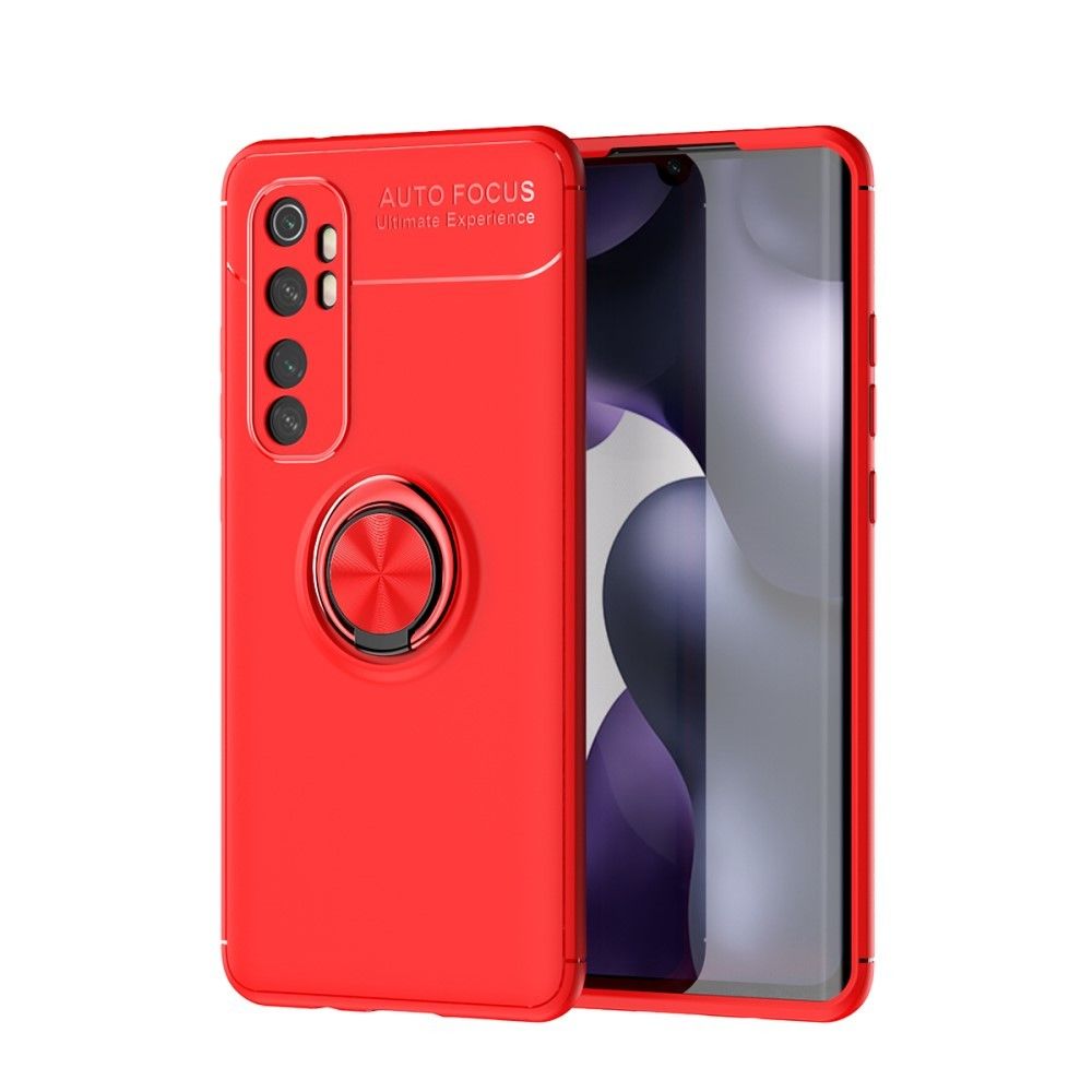 Generic - Coque en TPU avec béquille rouge pour votre Xiaomi Mi Note 10 Lite - Coque, étui smartphone