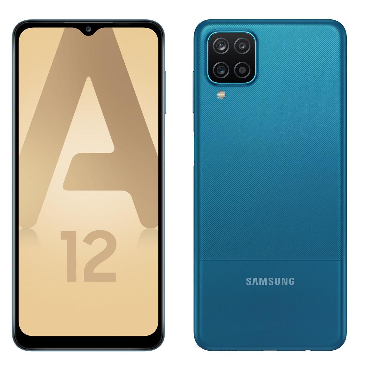 Samsung - Galaxy A12 - 64 Go - Bleu - Smartphone Android