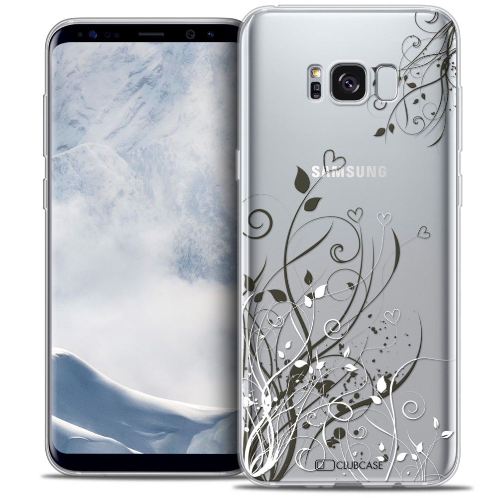 Caseink - Coque Housse Etui Samsung Galaxy S8 (G950) [Crystal Gel HD Collection Love Saint Valentin Design Hearts Flowers - Souple - Ultra Fin - Imprimé en France] - Coque, étui smartphone
