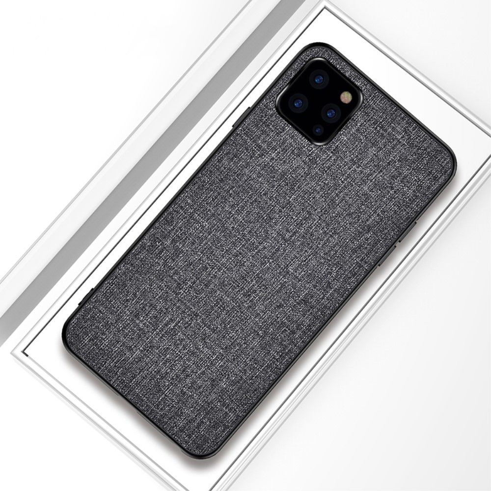marque generique - Coque en TPU tissu hybride gris pour votre Apple iPhone 11 Pro 5.8 pouces - Coque, étui smartphone
