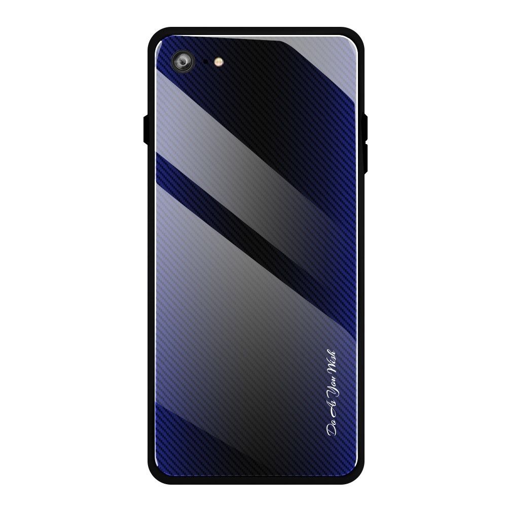 marque generique - Coque en TPU pente bleu foncé pour votre Apple iPhone 8/7 4.7 pouces - Coque, étui smartphone