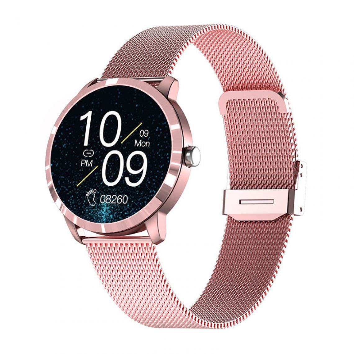 Chronotech Montres - Smart Watch for Women, Fitness Tracker 1.1 inch Touch Screen Fitness Watch with Heart Rate Sleep Monitor(Pink) - Montre connectée