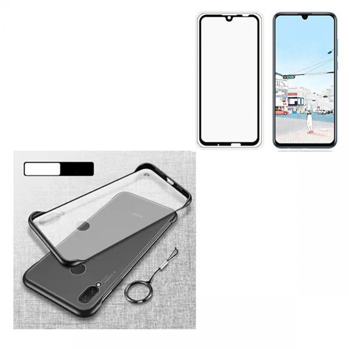 Phonecare - Kit de Verre Trempé 5D Full Cover + Coque Naked Bumper - Huawei P Smart 2019 - Coque, étui smartphone