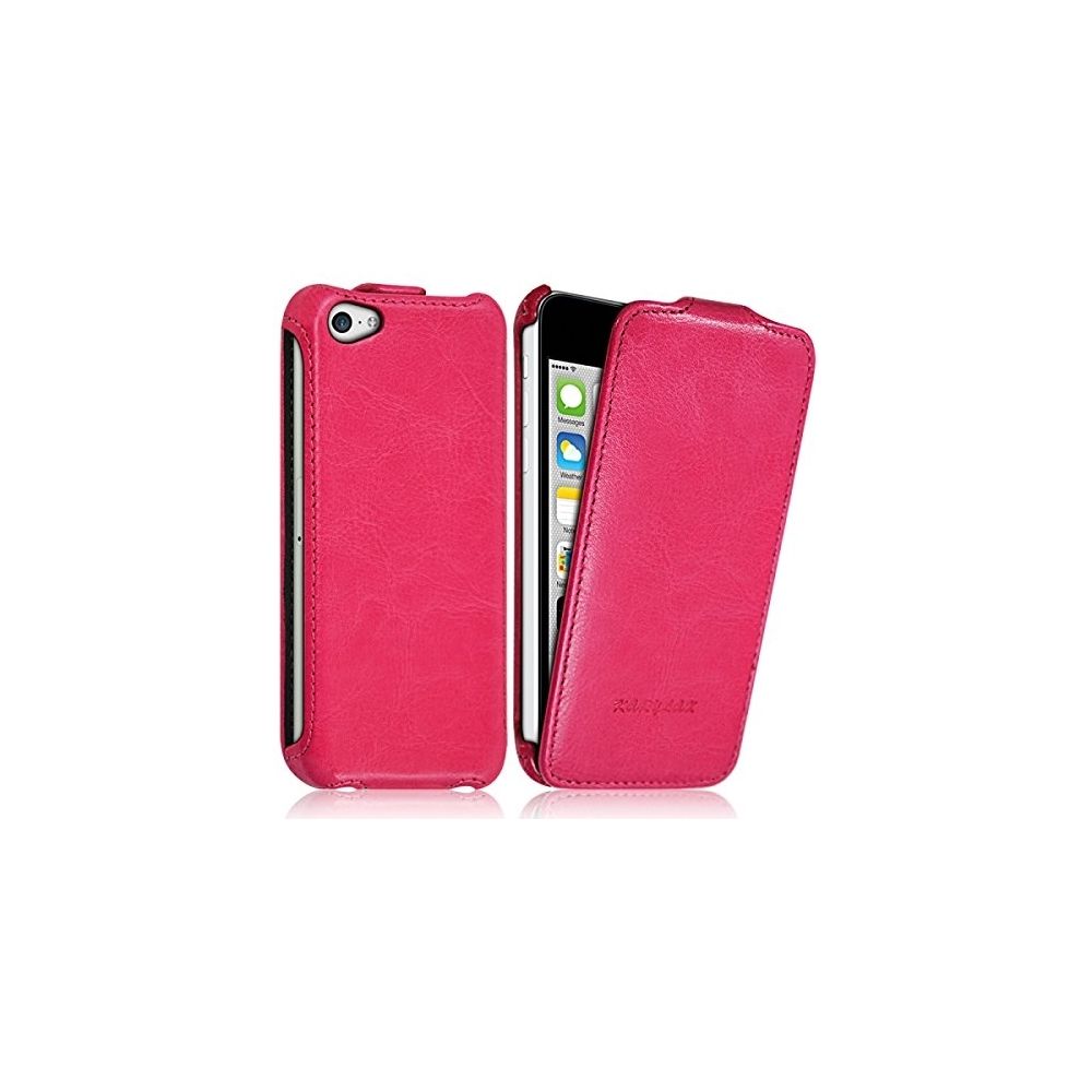 Karylax - Housse Etui Coque Rigide à Clapet couleur Rose Fushia pour Apple iPhone 5C + Film de Protection - Autres accessoires smartphone