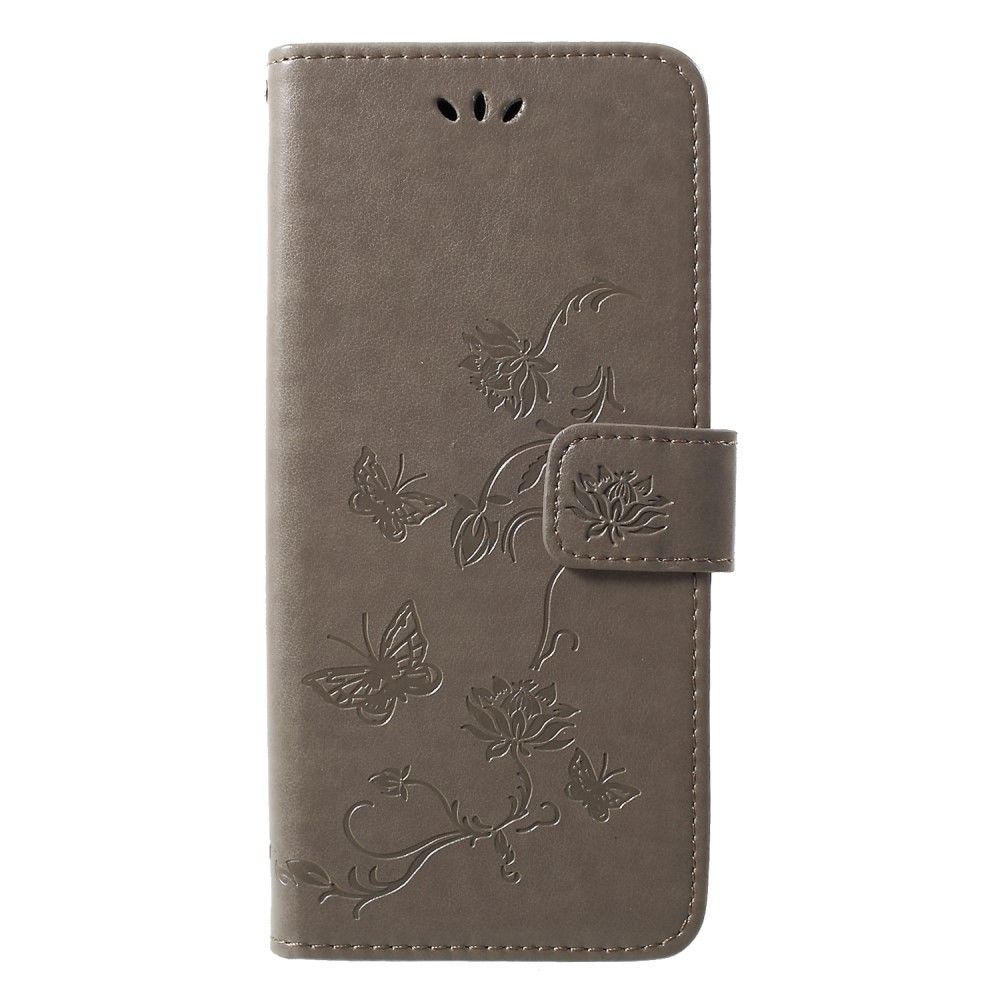 marque generique - Etui en PU fleur papillon avec support couleur gris pour votre Huawei P30 Pro - Autres accessoires smartphone