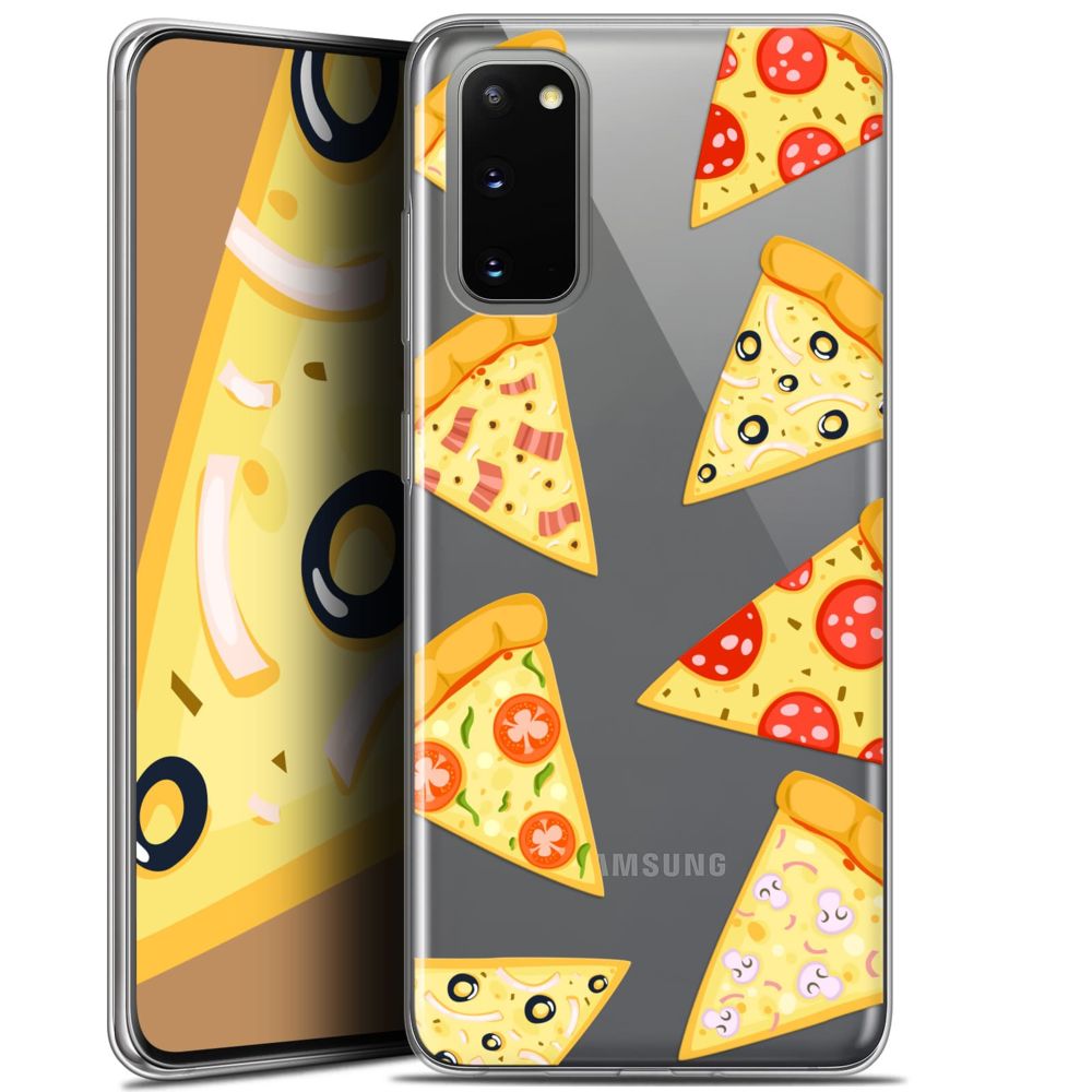Caseink - Coque Pour Samsung Galaxy S20 (6.2 ) [Gel HD Collection Foodie Design Pizza - Souple - Ultra Fin - Imprimé en France] - Coque, étui smartphone