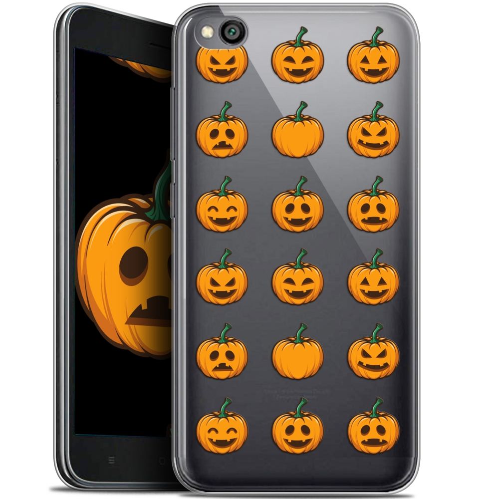 Caseink - Coque Pour Xiaomi Redmi Go (5 ) [Gel HD Collection Halloween Design Smiley Citrouille - Souple - Ultra Fin - Imprimé en France] - Coque, étui smartphone