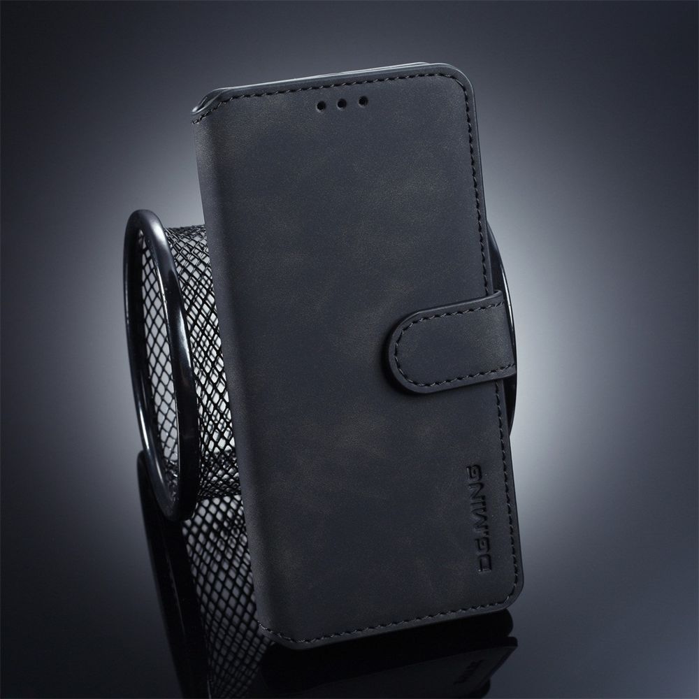 Wewoo - Housse Étui Coque à rabat horizontal côté huile Retro pour Galaxy S10 Plusavec supportlogements cartes et porte-monnaie Noir - Coque, étui smartphone