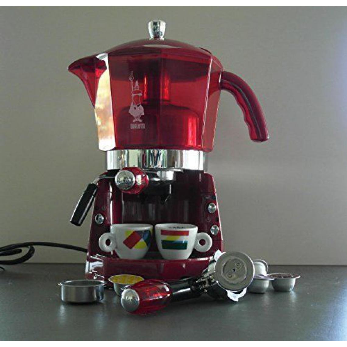 Girmi - Girmi Mokona Machine du Caffe, rouge transparent - Expresso - Cafetière